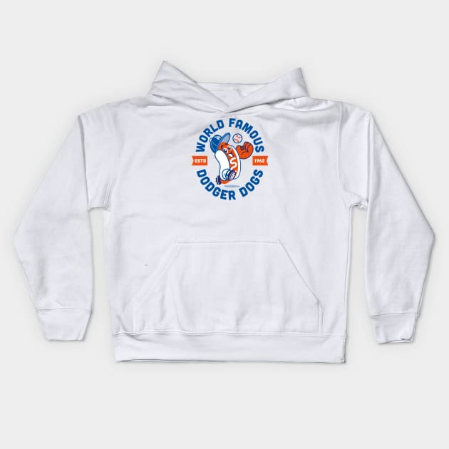 World Famous Dodger Dogs Kids Hoodie by ElRyeShop